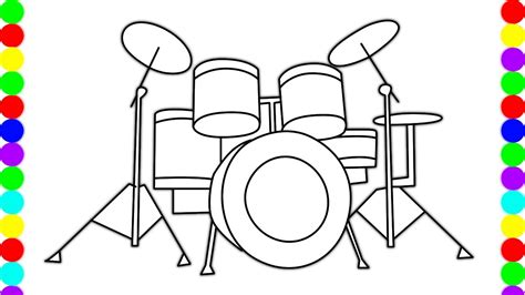 how do you draw a drum|easy drawings of drums.